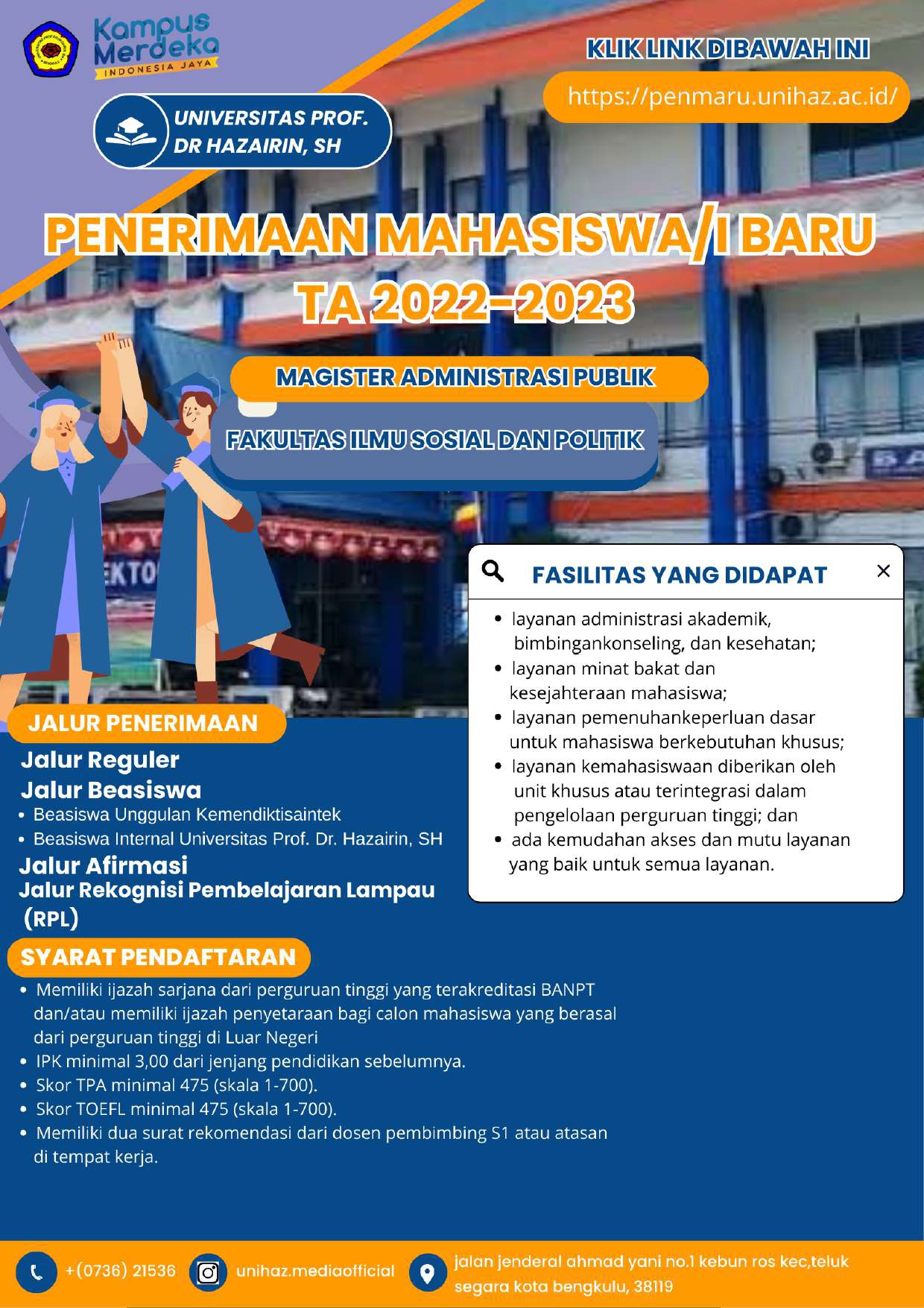 PENERIMAAN MAHASISWA BARU TAHUN AKADEMIK 2022/2023